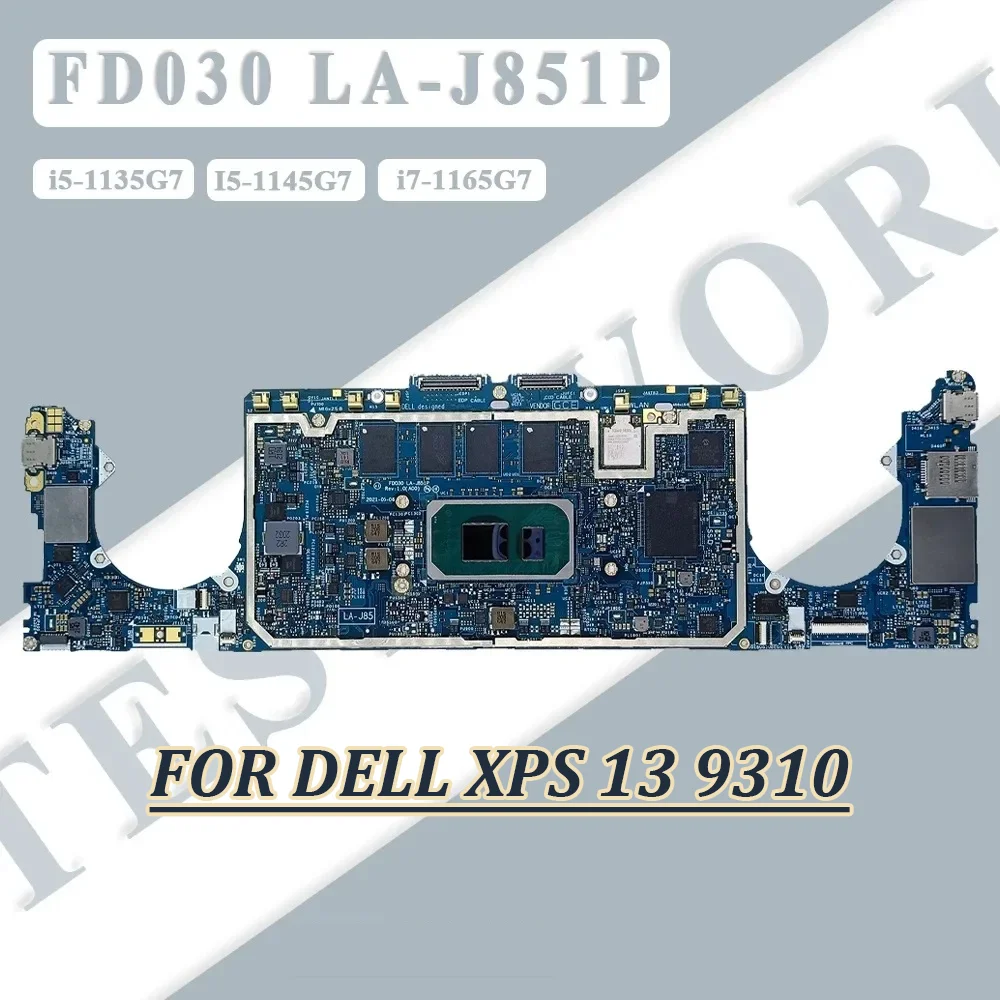

0062CR 05TV1G для ноутбука Dell XPS 13 9310 2-в-1, материнская плата с процессором i5/i7-11-го поколения, 8/16/32 ГБ ОЗУ LA-J851P