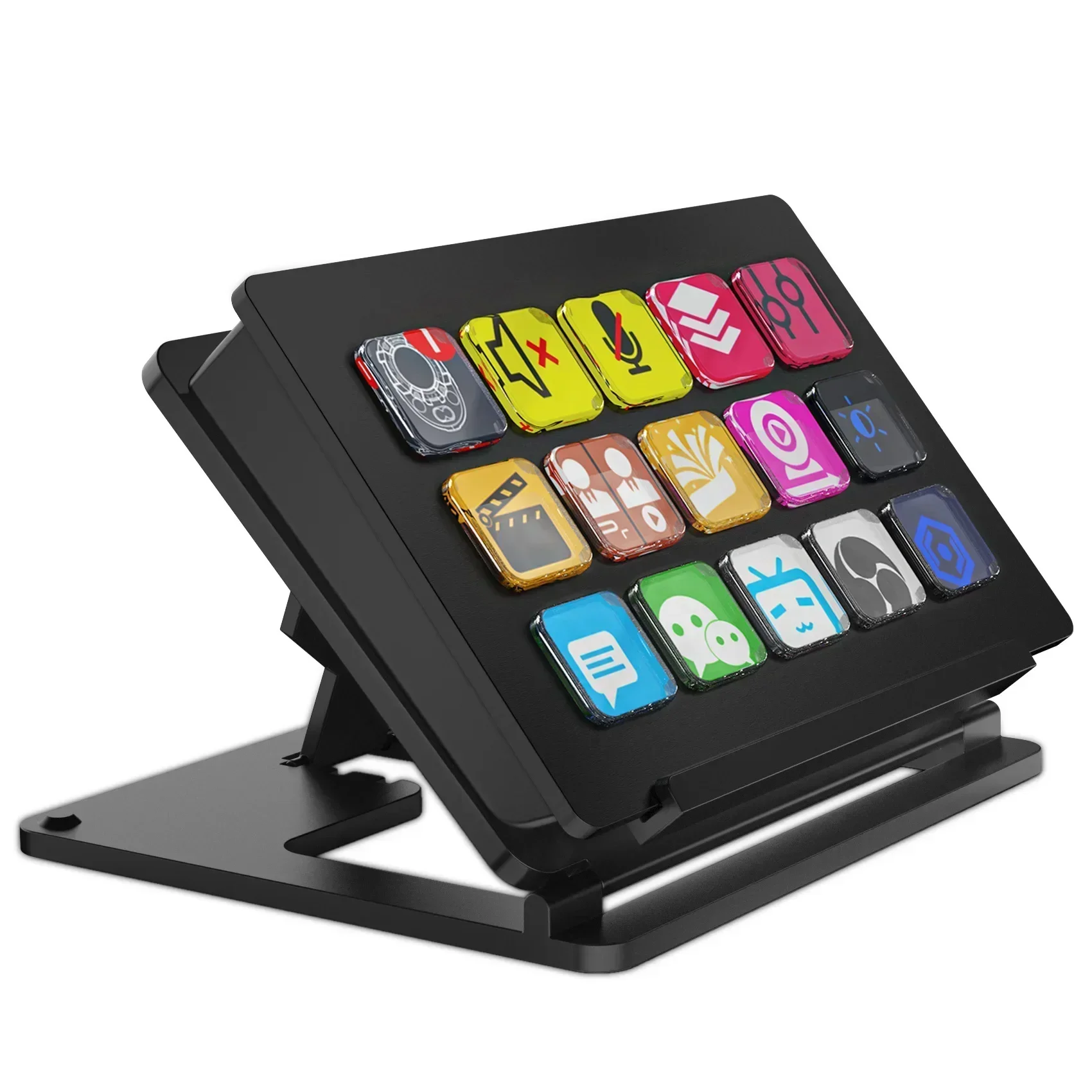 StreamDeck Visual Keyboard pulsante LCD 15Key Live Content Creation Controller pulsante personalizzato per Windows/MacOS/Android/iOS Gifts