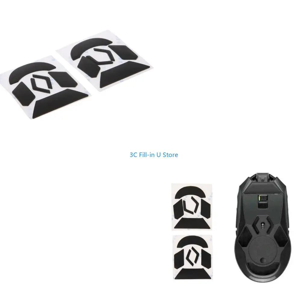 

G8TA коврики для коньков для мыши, 2 упаковки, наклейки на ножки мыши с закругленными изогнутыми краями, замена для мыши G903