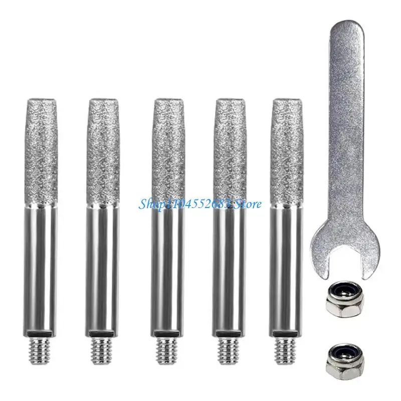 

Y6GD Chainsaw Sharpening Stone Grinding Rod Woodworking Chainsaw Accessory Tool