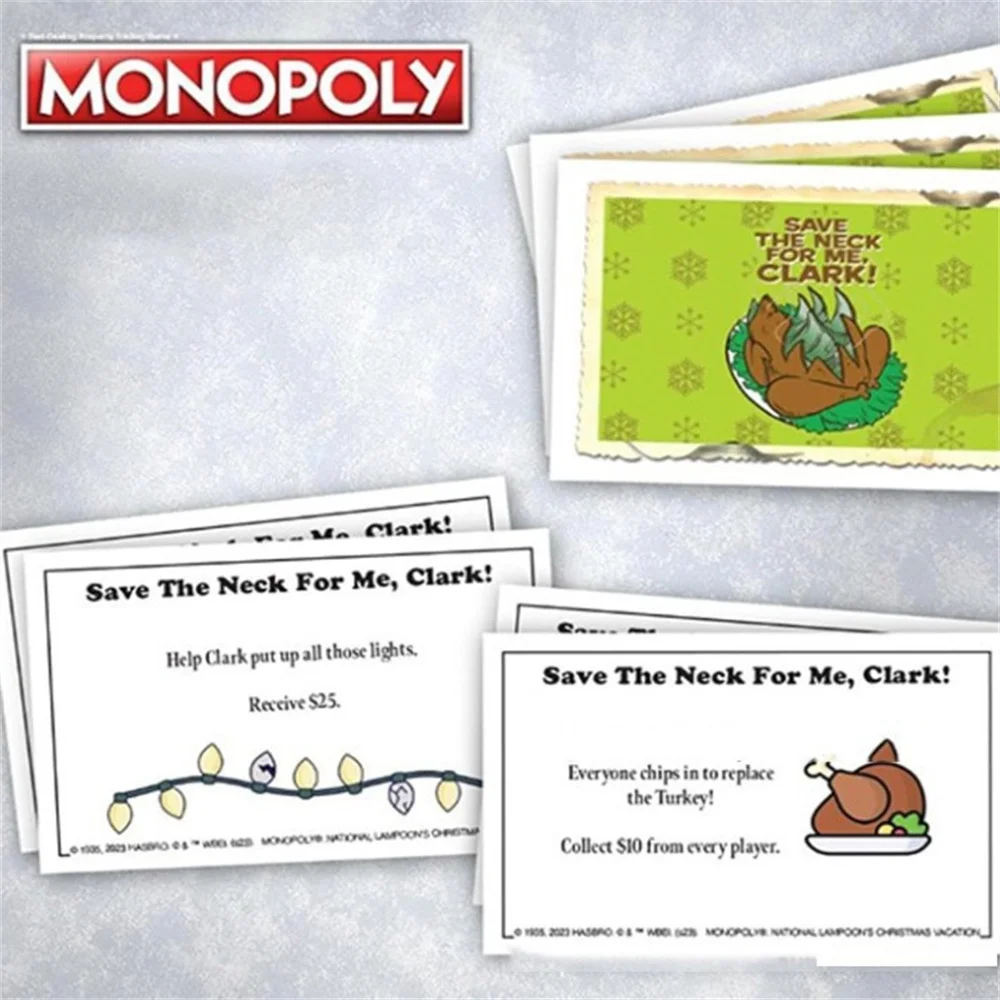 Christmas Monopoly Board Game Classic French, Russian, British, Arab, Spanish Chessboard Cards Are Easy To Carry