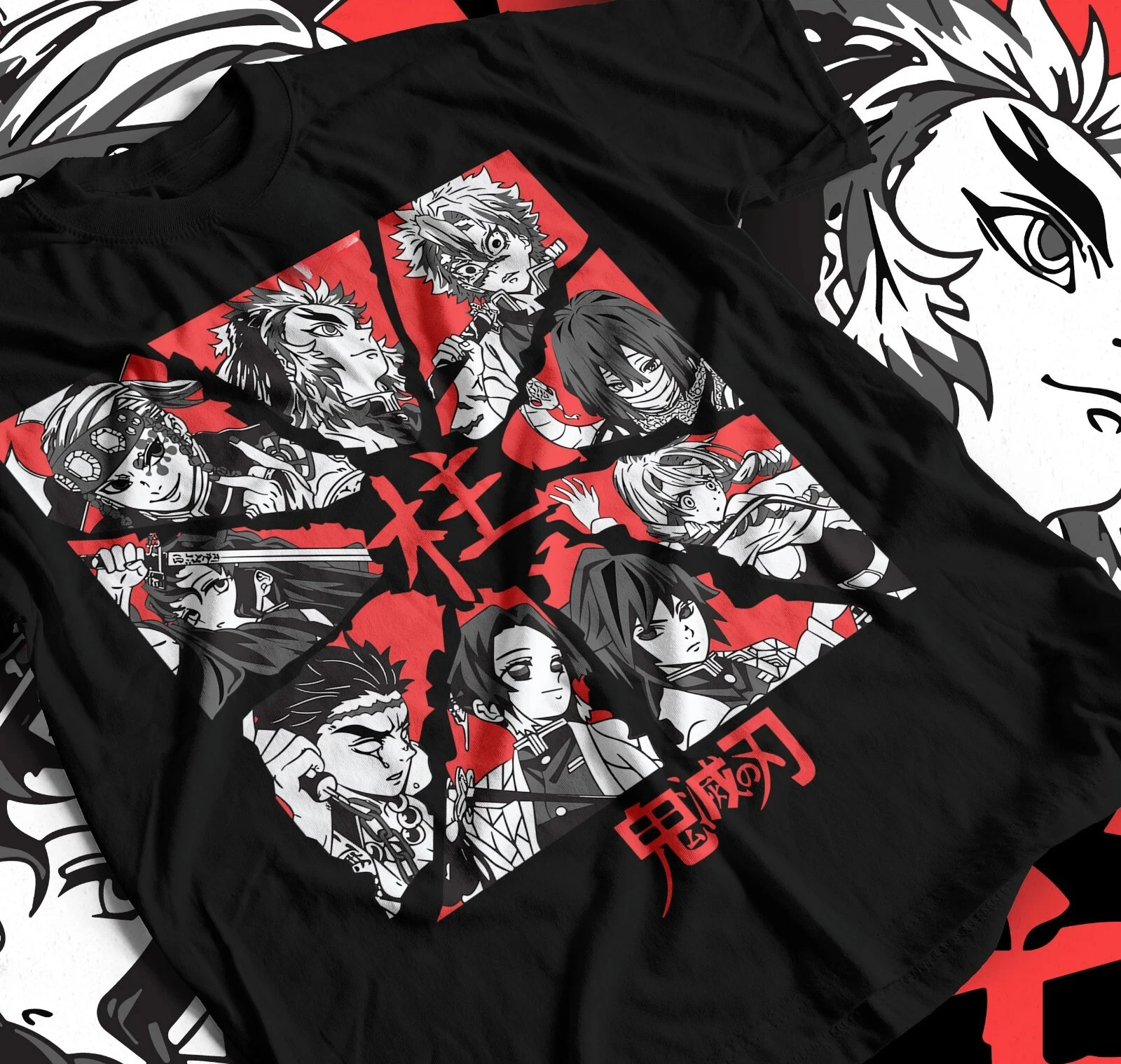 

Футболка Hashira Demon Killer Kimetsu No Yaiba Tengen, мужская футболка с аниме, новая летняя мужская и женская уличная одежда