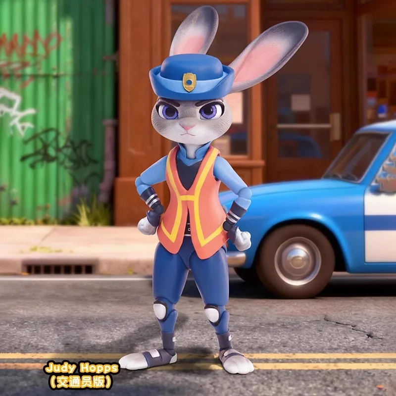 애니메이션 피규어 모델 장난감 어린이 선물 오리지널 주토피아 액션 피규어 시리즈 블라인드 박스 귀여운 BJD 미스터리 박스 주디 홉스 닉 와일드