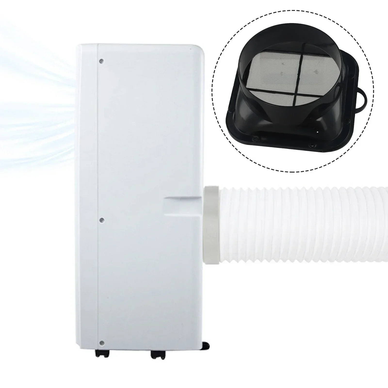 150 Mm Air Vent Adapter Hose Connector Enhanced Indoor Air Quality Long-lasting ABS Secure Connection Sturdy Material