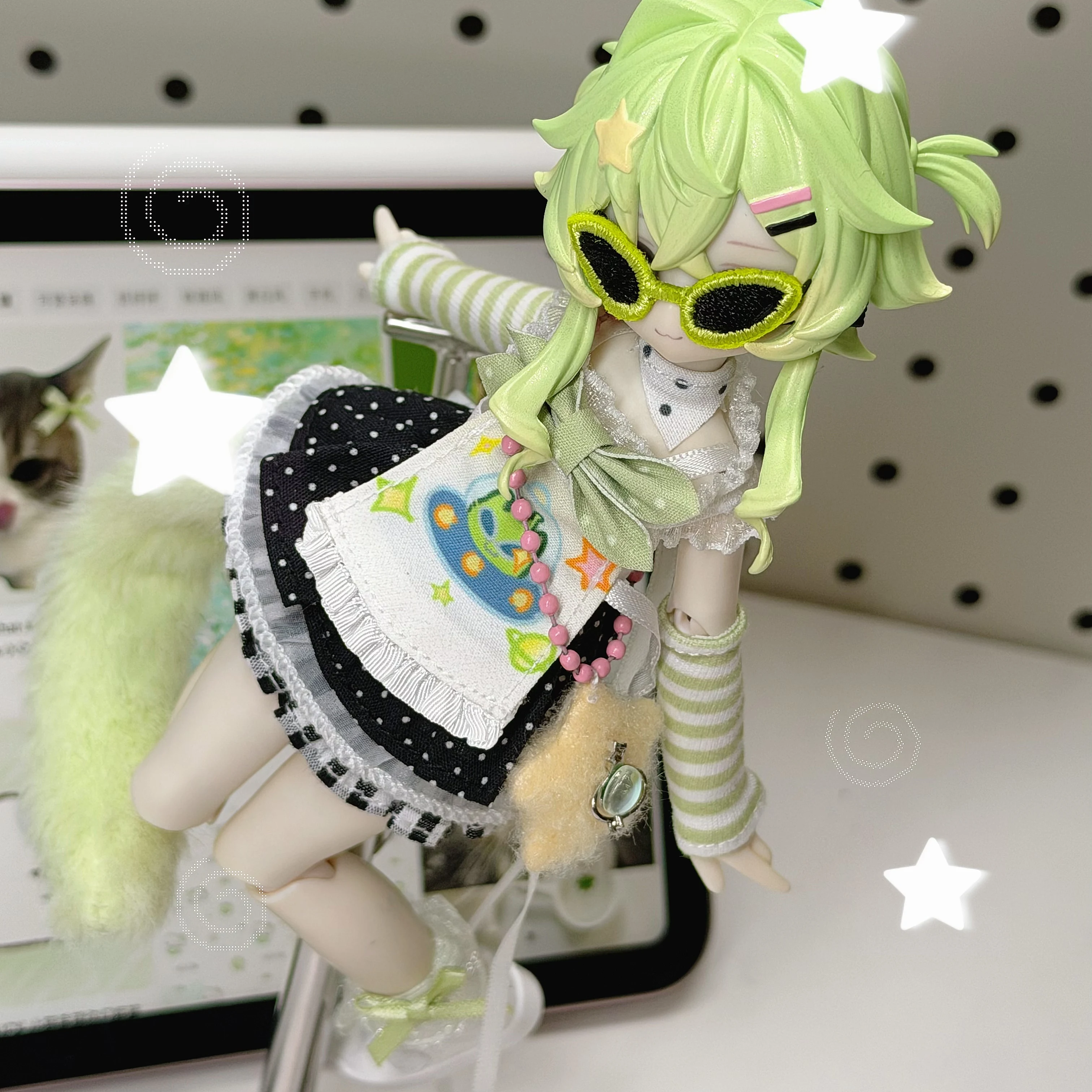 Genuine Inedible Doll Meow 3 Series Limited Hang Card 1/8 Action Figure Bjd Doll Desktop Decoration Model Collection Toy Gift view 5