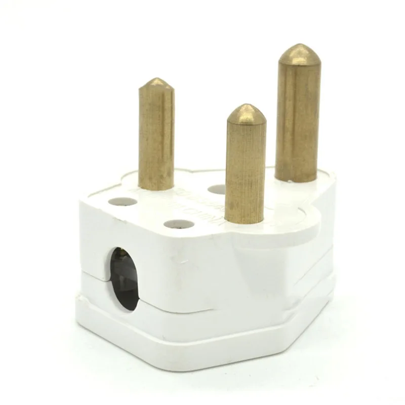 Size Small South Africa Power Plug Converter Plug 15A Wiring Plug India 3 prong UK Standard Pure Copper Electrical Plugs D2