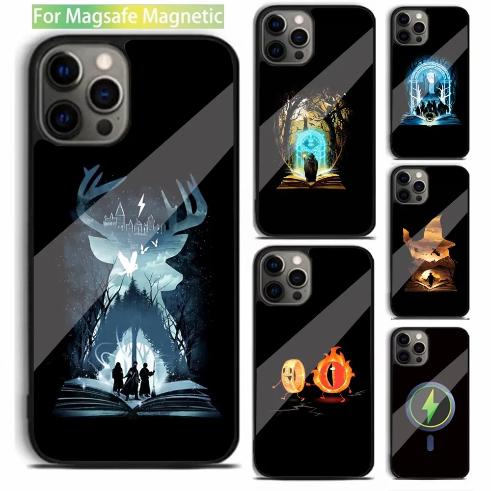 Film The L-Lord R-Rings Phone Case For iPhone 16,15,14,13,12,11,Plus,Pro,Max,Mini Magsafe Magnetic Wireless Charging