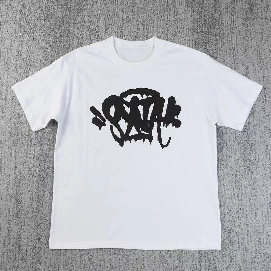 2026 Summer fashion trend brand hip-hop letter print short-sleeved men's T-shirt loose soft round-neck breathable T-shirt
