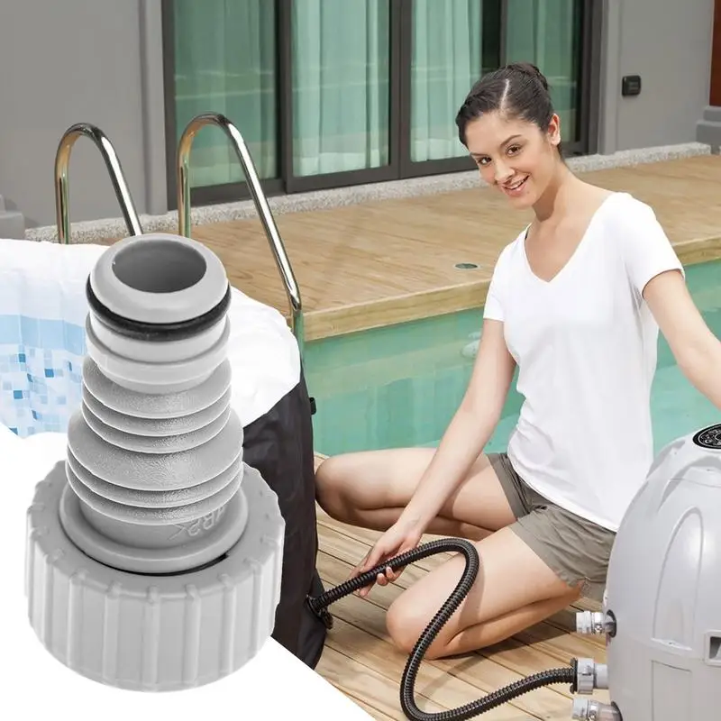 Adaptateur de tuyau d'eau portable pour piscine et spa, pièces de rechange, fuite d'eau, proximité sûre, adaptateur de vidange pour la maison ou l'extérieur, fournitures de spa