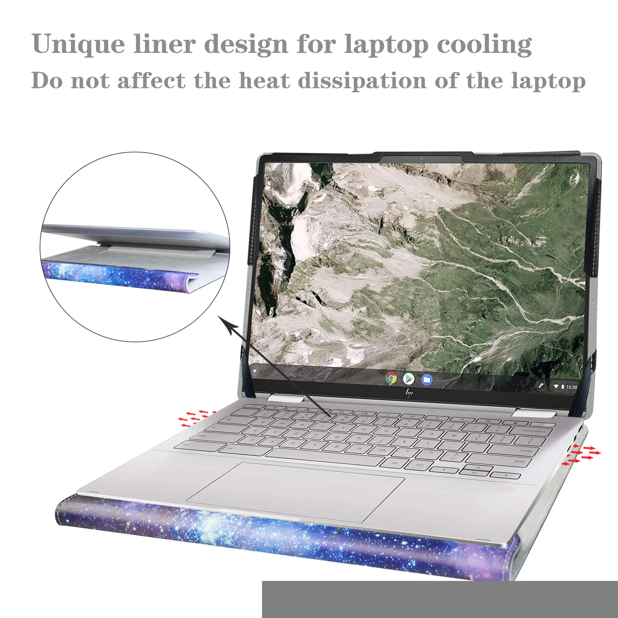 Imagem -04 - Alapmk Capa Protetora para 13.5 hp Elite C1030 Chromebook hp Elite C1030 Chromebook Enterprise hp Chromebook X360 13c-ca