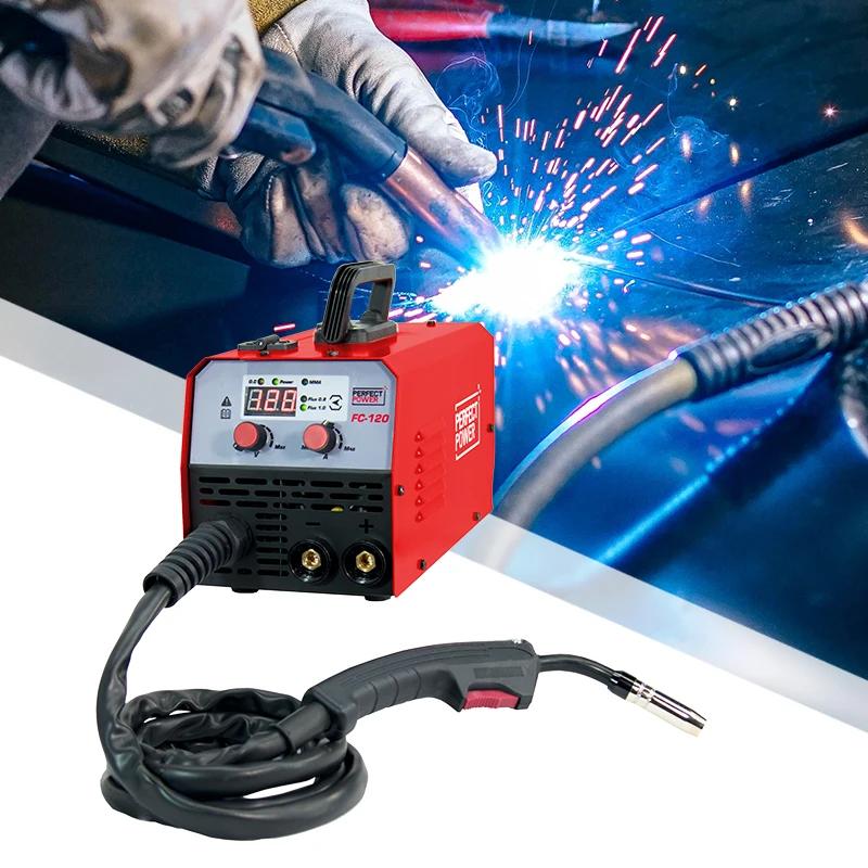 FC-120X Flux Cored Wire Mig Welders Multifunctional 3 In 1 Multi Welder Mig Tig Mma Welders Aluminium Welding Machine