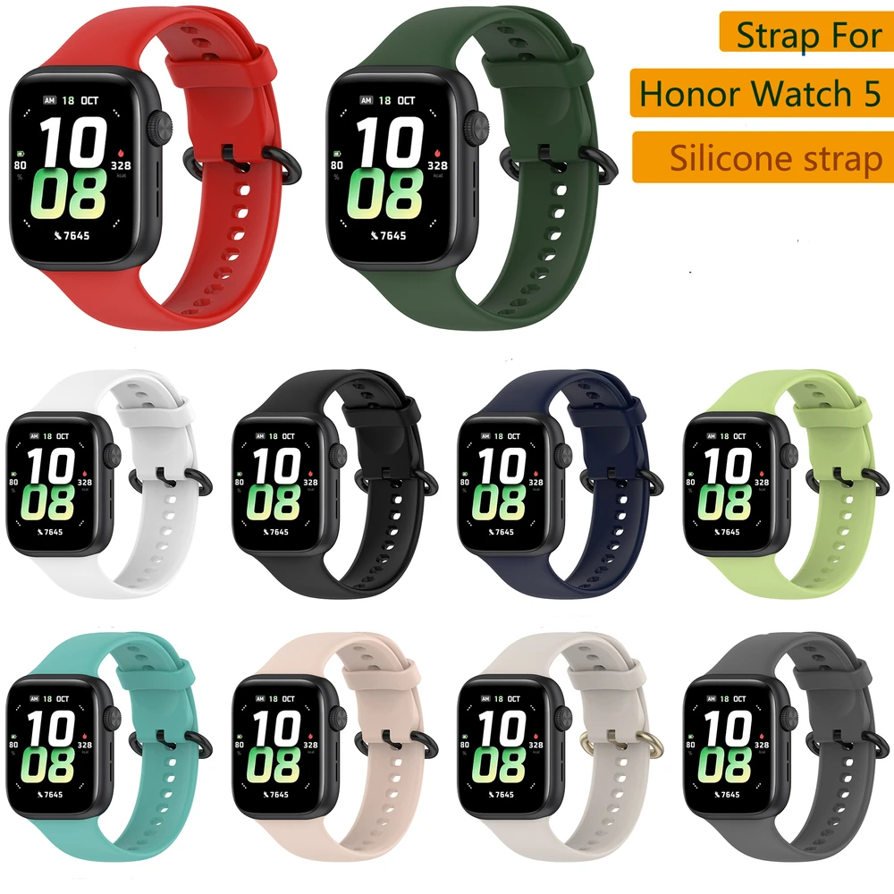 

Silicone strap suitable for Huawei Honor Watch 5 sports wristband Honor Watch 5 replacement strap