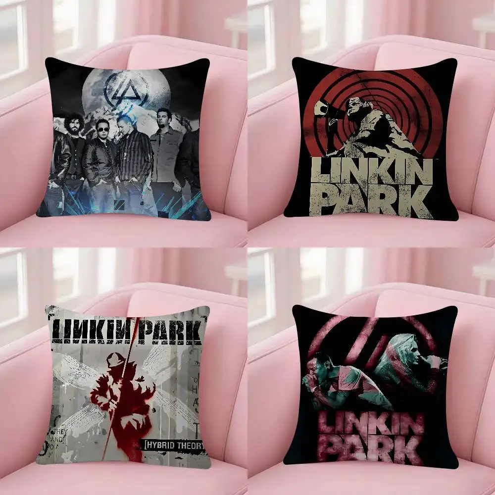 Band L-Linkin P-Park A Mini 45*45cm Cushion Cover Pillow Cover Decor Pillowcase Home Pillowcase For Couch Pillow
