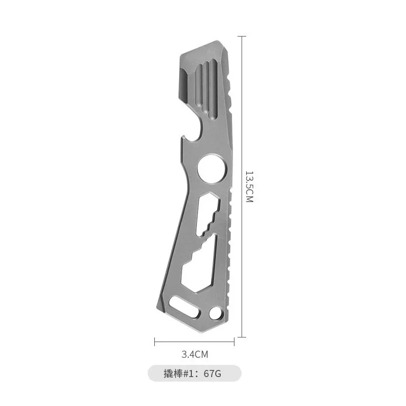 Imagem -02 - Multifuncional Chave de Fenda Pry Bar Crowbar Extrator de Unhas Window Breaker Outdoor Edc Ferramenta Abridor de Garrafas 135 mm Aço Inoxidável