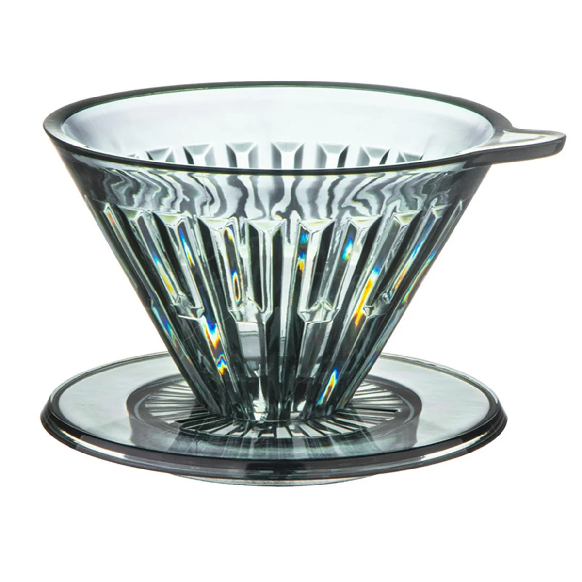 

Plastic Coffee Dripper Hand-Brewed Coffee Filter Cup Pour over Coffee Sharing Pot 2-4 Cups Optimal Flavor Extraction