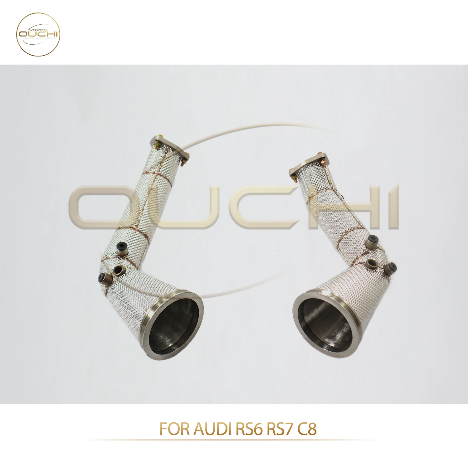 

OUCHI Factory Direct Sales Catalysis Downpipe for Audi RS6 RS7 C8 SS304 Exhaust Variable Diameter Style Parts