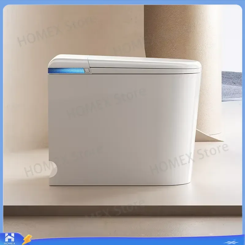 Smart Toilet Bidet Automatic Flush Voice Control Remote Heated Seat Concealed Tank S P Trap Wall Hung WC Intelligent Bathroom