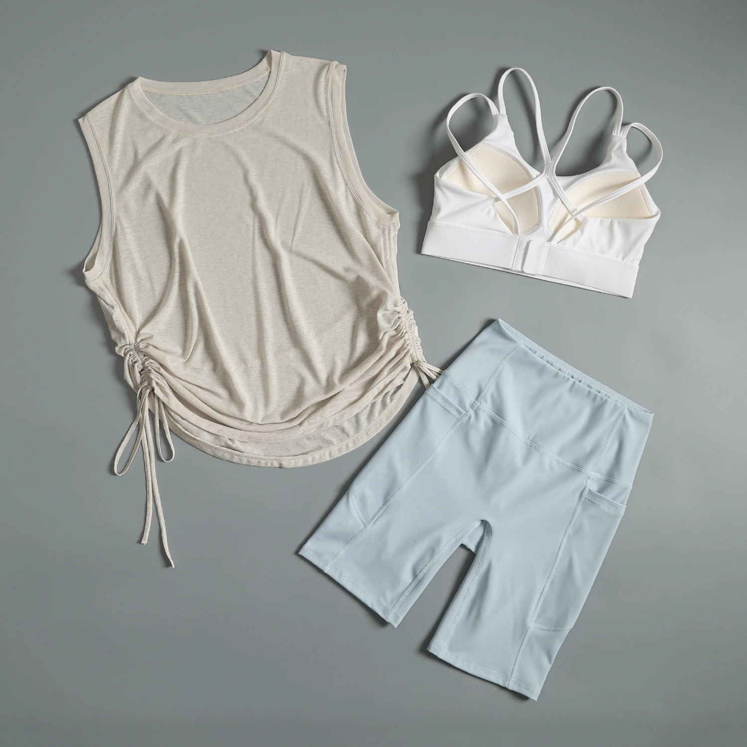 

Running suit for women in summer high-value gym training quick drying clothes professional sports Pilates yoga suit cover shirt