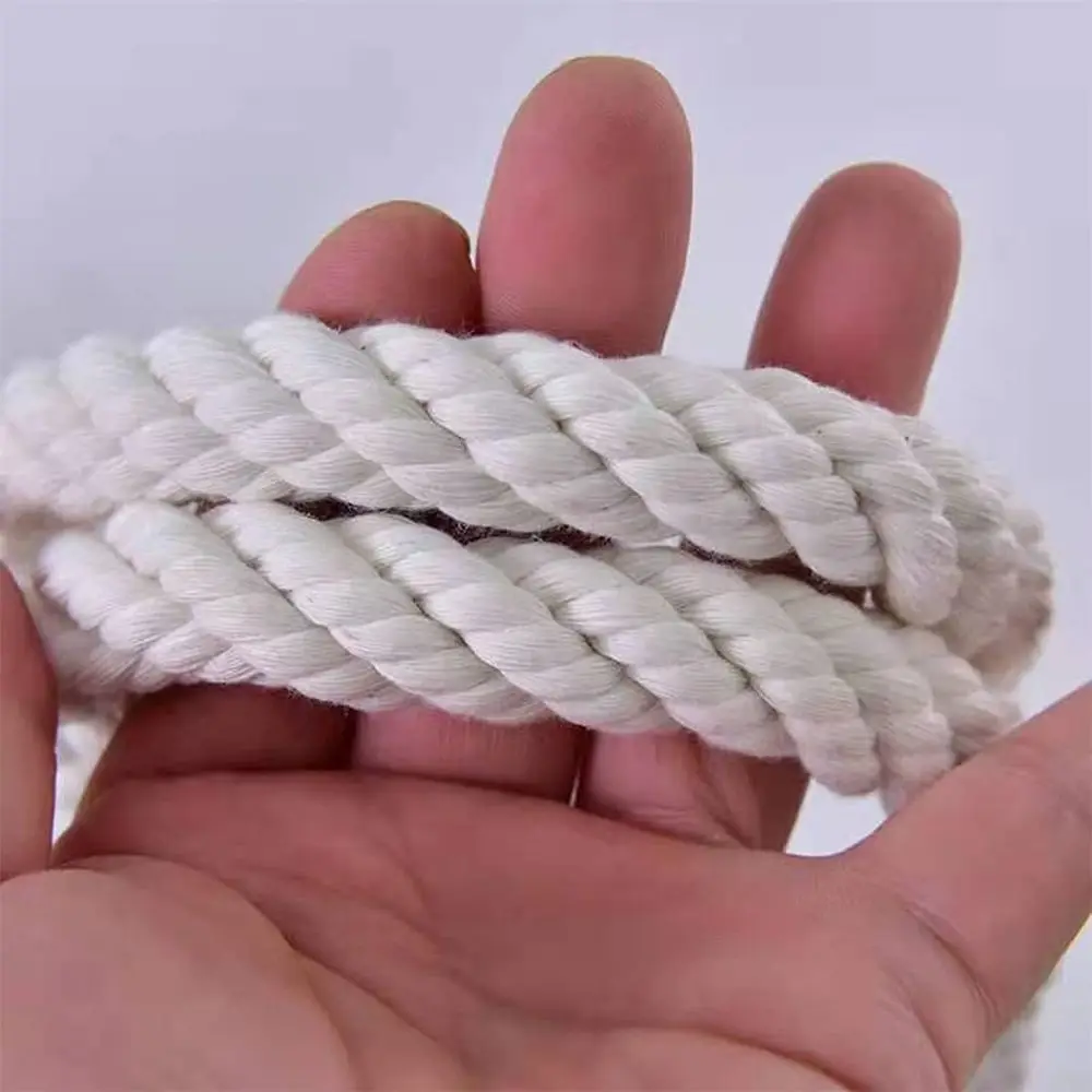 50ft Long Cotton Clothesline Rope for Laundry, Adjustable for Home, Camping, and DIY Projects