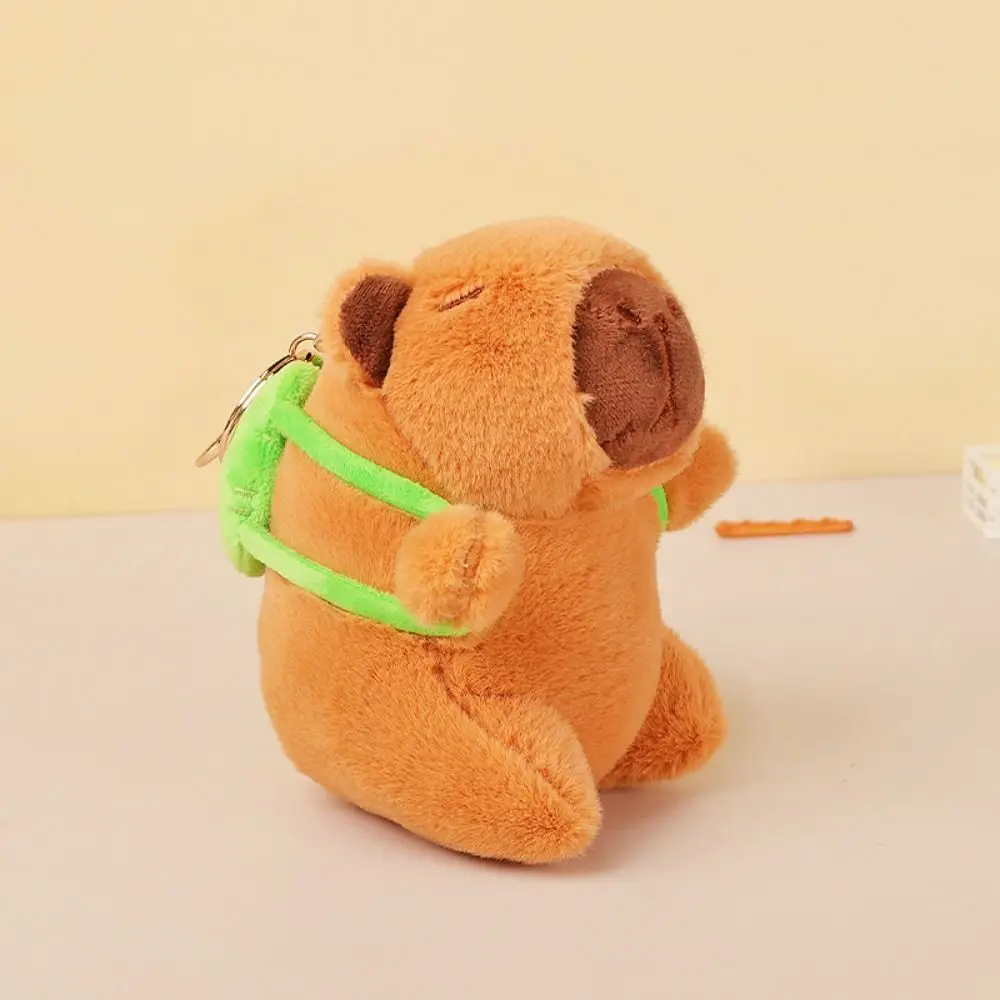 

Capybara Simulation Capibara Keychain Cloth Doll Frog backpack Capybara Plush Toy Keyring Cute Capybara Plush Pendant