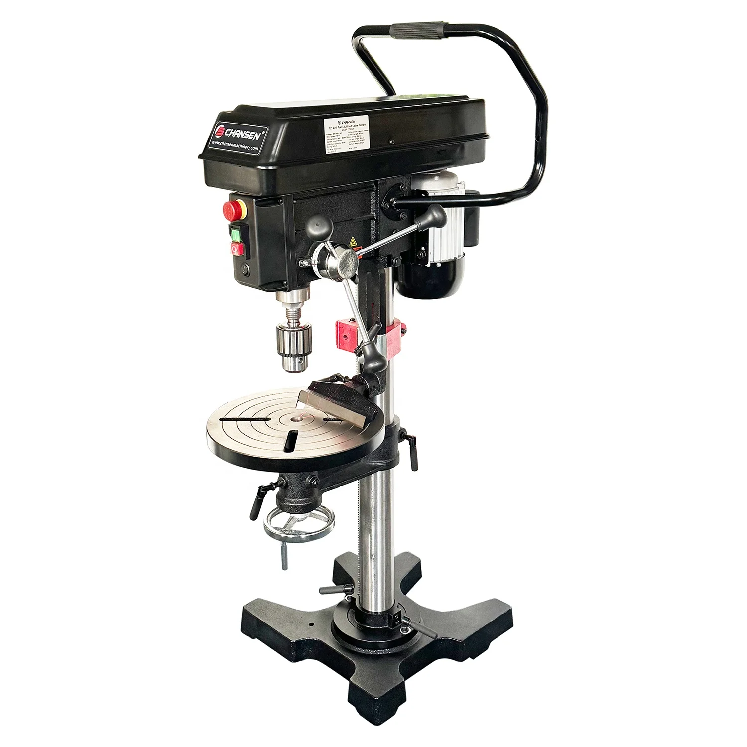 Item# CDW12V Variable Speed 12 Inch Bench Drill Press & Wood Lathe Combo