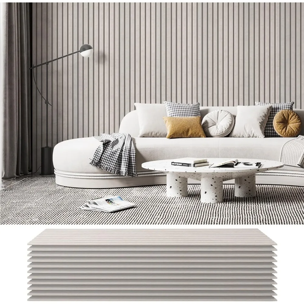 10 sztuk paneli akustycznych, 48 x 12 x 0,35 dźwiękoszczelne panele ścienne, samoprzylepne panele akustyczne o wysokiej gęstości, pochłaniające dźwięk