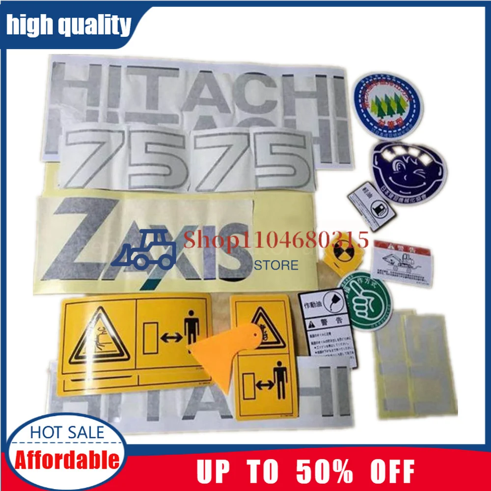 

Car sticker Warning for Hitachi ZAX70-5G 75US 135US 225US 135UR 128 138UR 55UR vehicle body stickers excavator