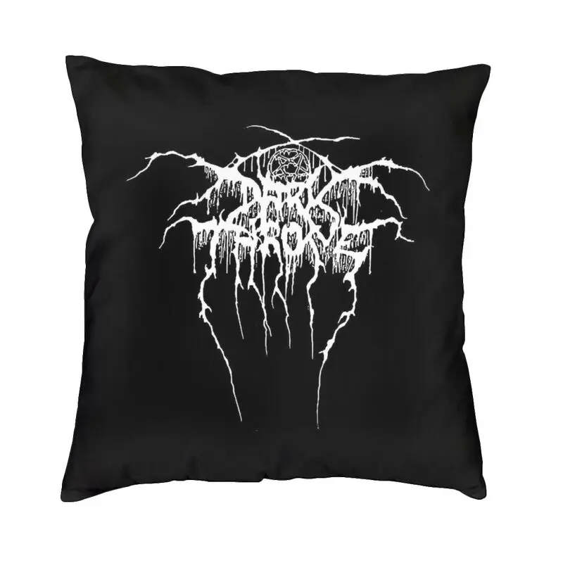 Vibrant Darkthrone Logo Square Throw Pillow Case Home Decorative Printed Norwegian Black Metal Band   Cushion Cover for Sofa