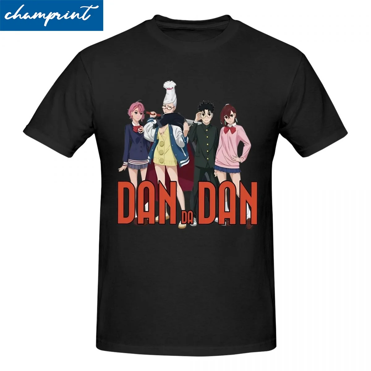 Anime Dandadan T Shirts Men Women's Pure Cotton Awesome T-Shirt Round Collar Tees Short Sleeve Clothes Gift Idea