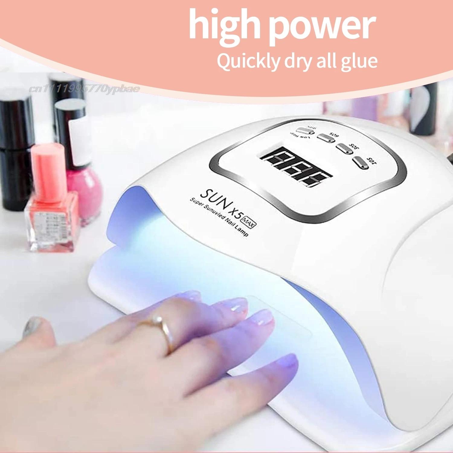 UV LED Nail Lamp 150W Gel Polish Dryer Professional Smart Manicure Machine With 45 LEDs Sensor LCD Display For Salon Home