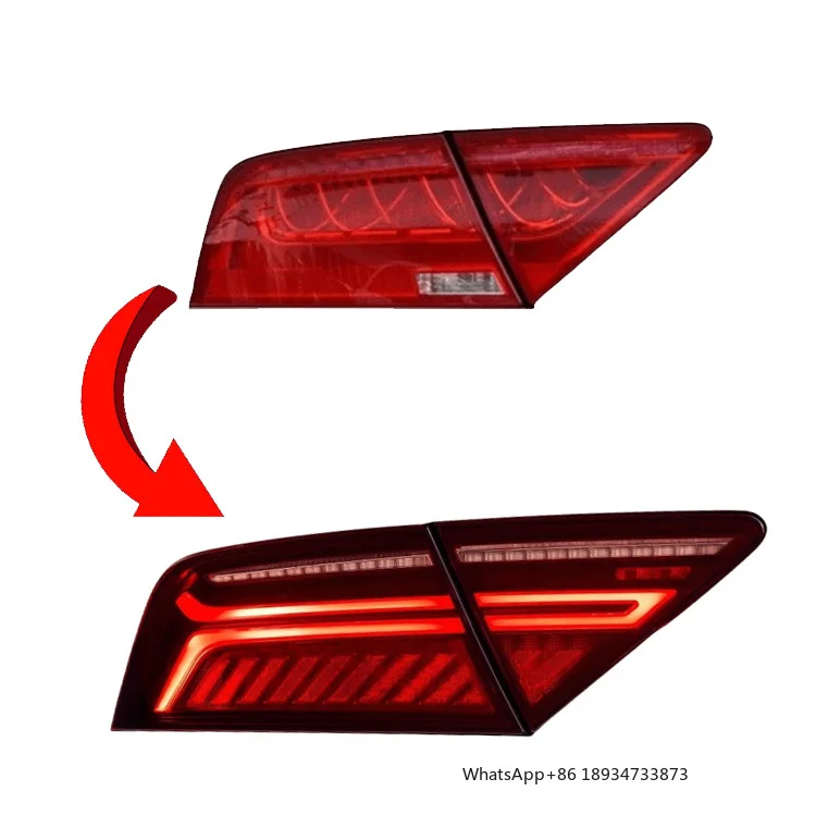 

Замена автомобиля, бампер A7 2011-2014, обновление 2015-2018, светодиодные задние фонари, стоп-сигнал, фонарь заднего хода, указатель поворота, задний фонарь для Audi