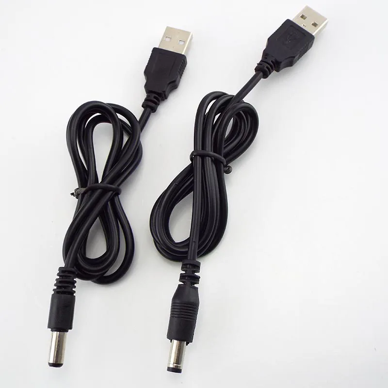 USB Port to 5V DC 3.5*1.35mm 2.0*0.6mm 2.5*0.7mm 4.0*1.7mm 5.5*2.1mm 5.5*2.5mm Plug Jack Power Extension Cable Connector D3