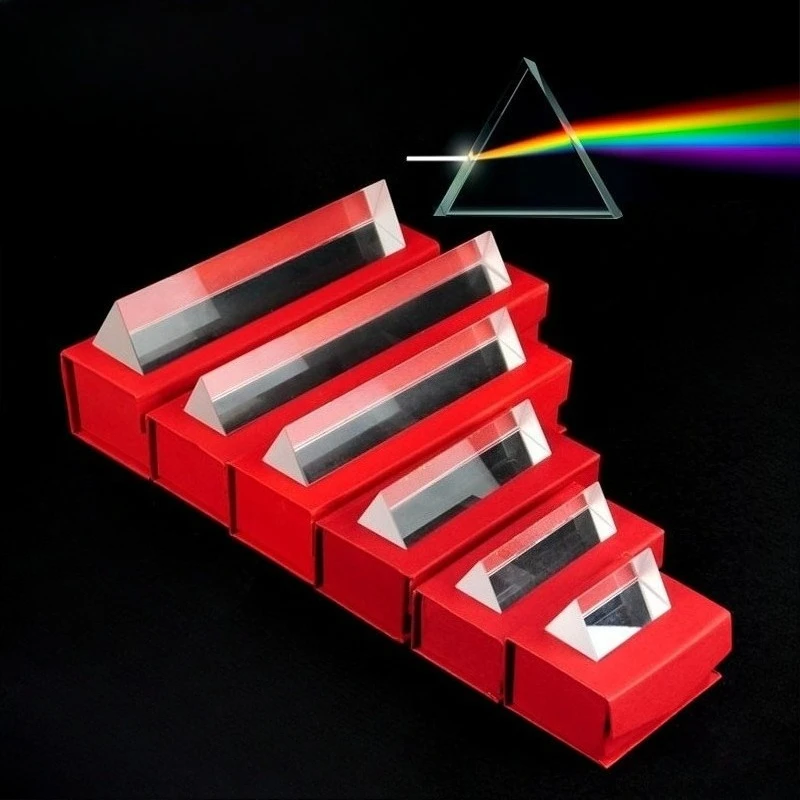 Optisches Glasprisma Regenbogenmacher für Fotografie Kreative Lichteffekte und Wissenschaftsexperimente Spektrumdispersion