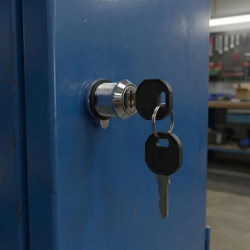 1Set Zinc Alloy Lock Cylinder Style Storage Cabinet Lock With Dual Keys for Secure Drawer Cupboard Use Hardware Accessories