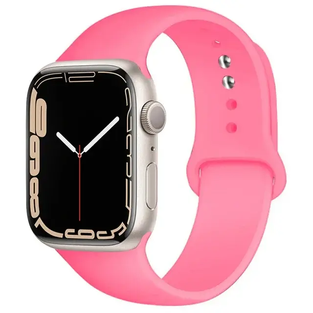 Silicone Band For Apple Watch straps 49mm 40mm 44 mm 45mm 46mm 42mm 41mm 38mm sports bracelet iWatch series 10 9 8 3 SE ultra 2 - Image 51