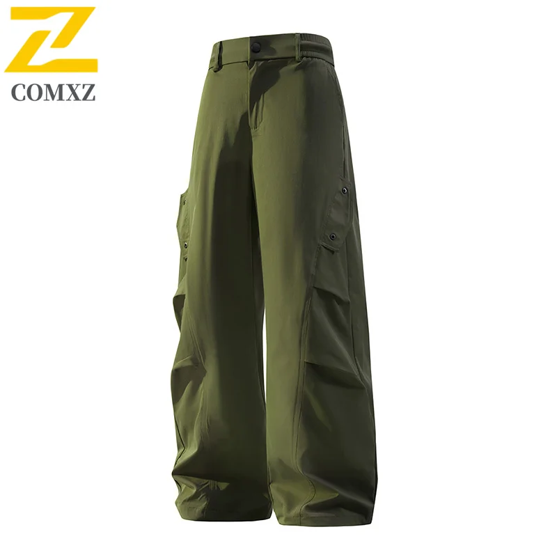 

Men Multifunctional Trousers 2025 New Autumn Retro Wrinkle Resistant Mountain Style Trousers Outdoor Trekking Travel Cargo Pants