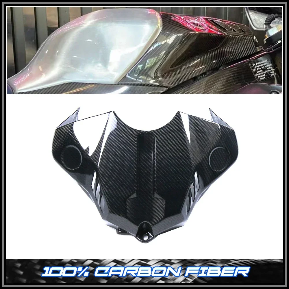 

100% Real Dry Carbon fiber For YAMAHA YZF R1M YZFR1 R1 2020-2023 Motorcycle Air Boxes Front Fuel Tank Cover Fairing Accessories