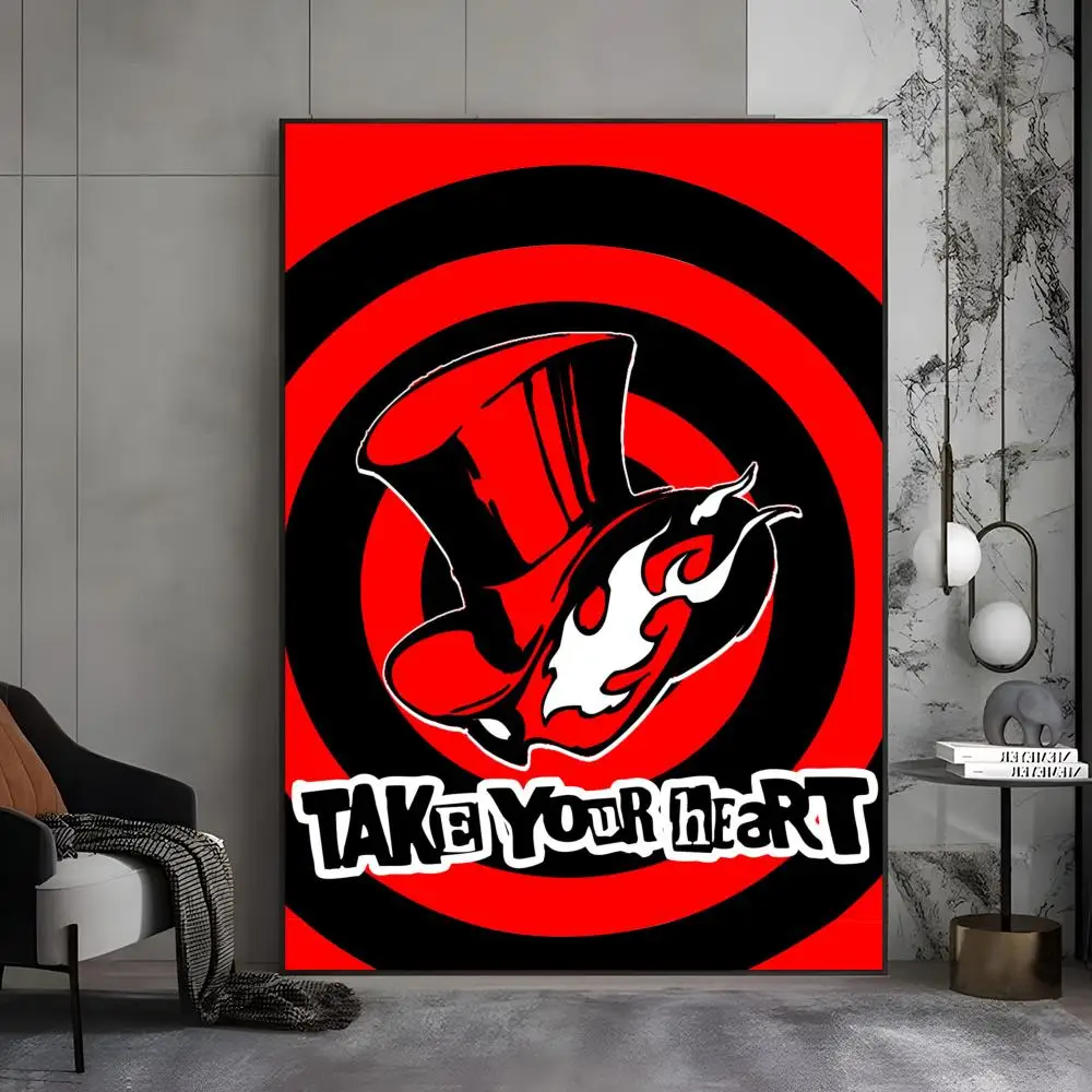 ملصق كلاسيكي Anime P-P-PeRSOnaS 5 عالي الدقة ذاتي اللصق مقاوم للماء مثالي للمنزل والمكتب وغرفة النوم هدية رائعة #5