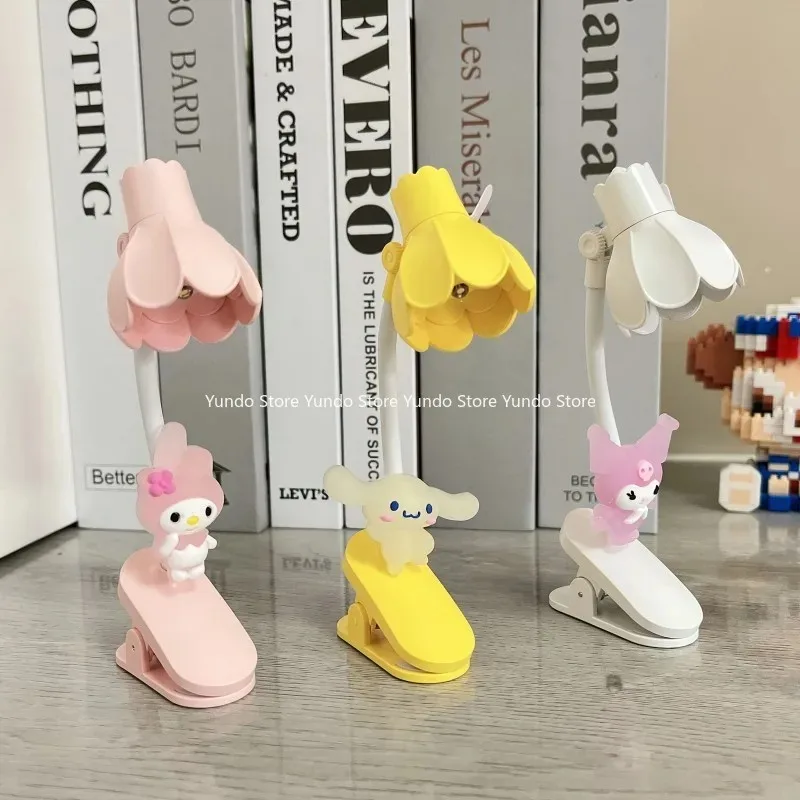 

New Sanrio Anime My Melody Eye Protection Small Desk Lamp Cartoon Kuromi Cinnamoroll Character Accessories LED Night Light
