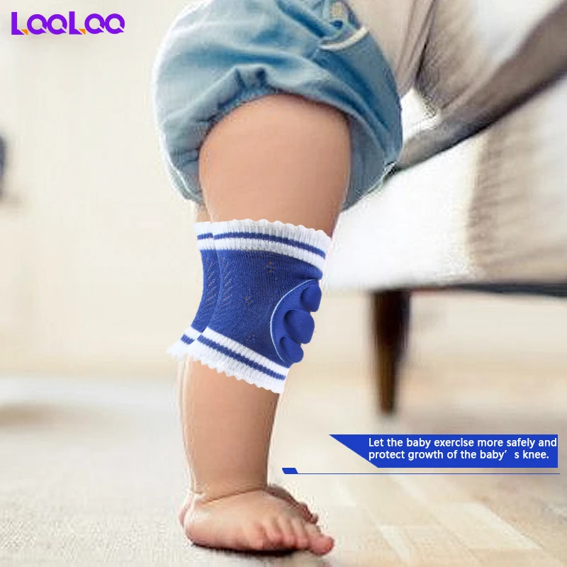 1Pair Baby Knee Pads for Crawling with Sponge,Anti-Slip Knee Pads Leg Warmers Protective Cover for Unisex Babies Infant Toddler