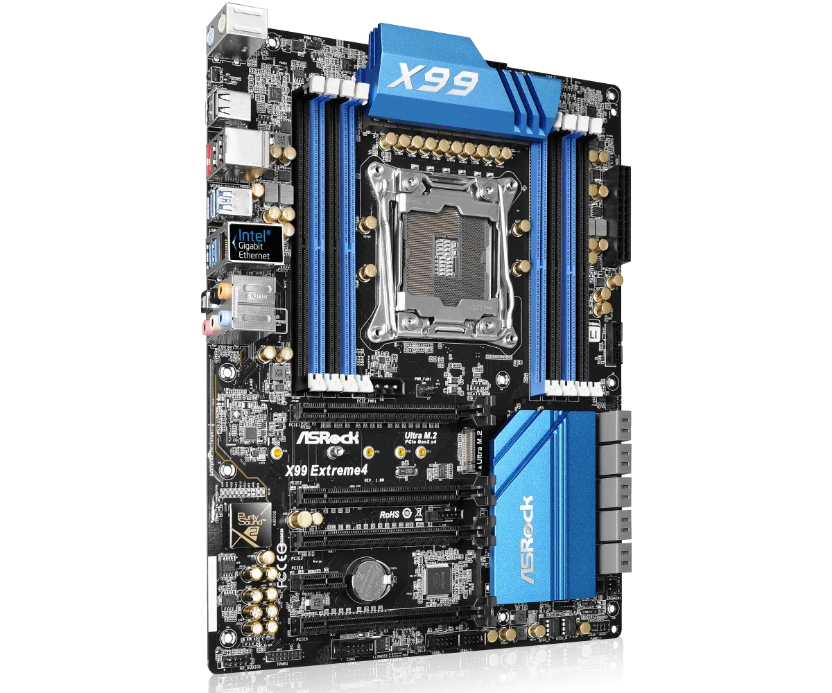 X99 Motherboard ASRock X99 EXTREME4 Motherboard LGA 2011-3 DDR4 256GB support 2695 2690 2629 2683 i7-6800K cpu Ultra M.2 ATX