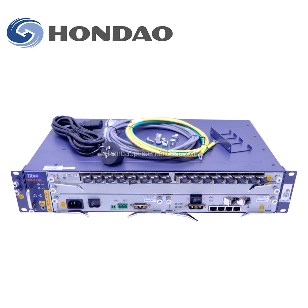 Hondao ZTE OLT ZXA10 C320 8 / 16 Ports 10G Gpon Gepon OLT ZTE C320 with GTGO GTGH GTXO