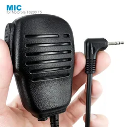 1Pin 2.5mm PTT Speaker Mic Microphone for Motorola Radio TLKR T5 T6 T270 T280 T80 T60 FR50 T5410 T6200 MH230R Walkie Talkie