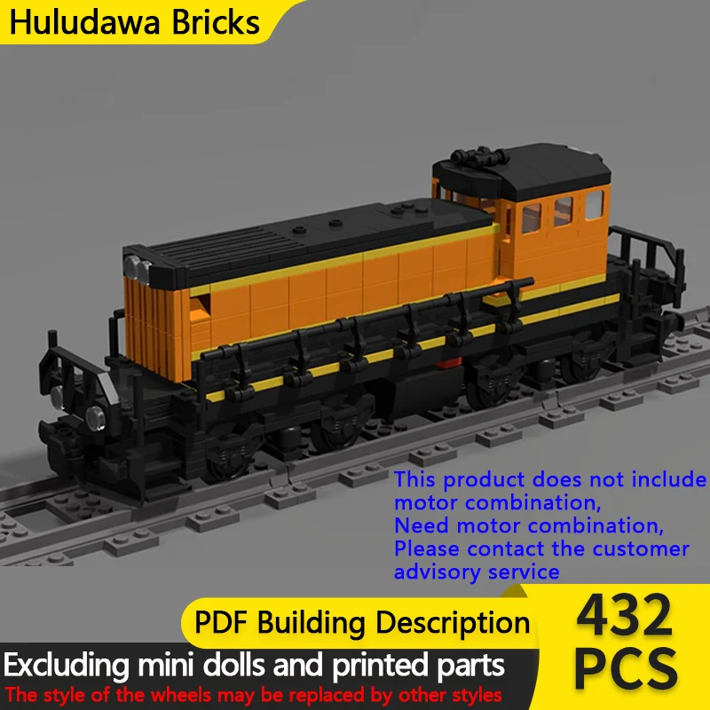 City Car Model MOC Building Bricks SW1500 Diesel Shunting Locomotive Modular Technology Children Holiday Gifts Assemble Toy Suit