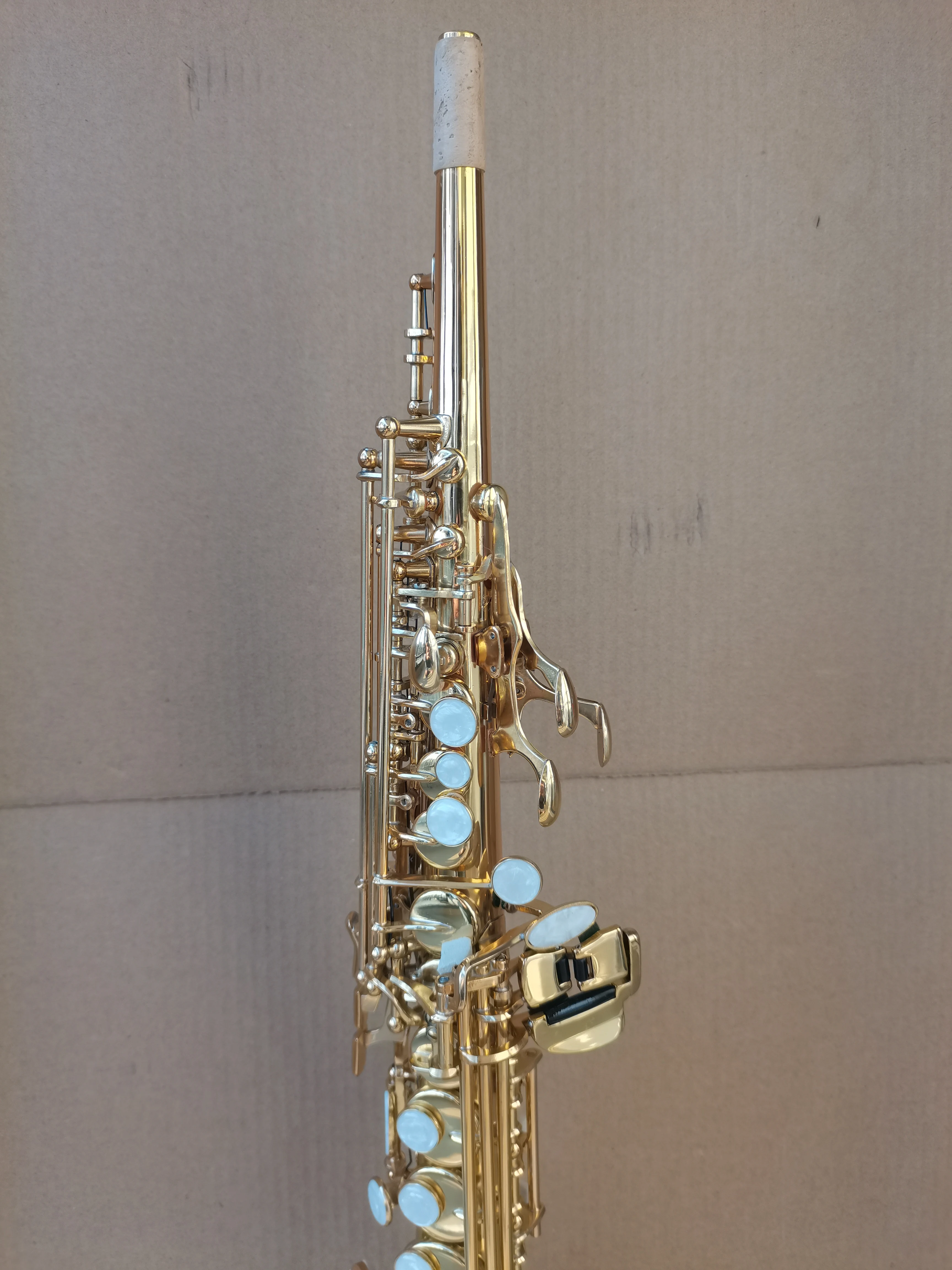 2025 new promotion 901 Soprano saxophone Lacquer gold yellow Alto saxophone Brass musical instrument Deep carved Flowers