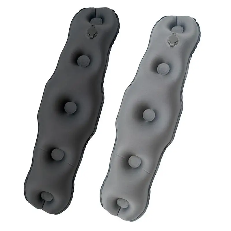 Portable Inflatable Lumbar Pillow With Storage Bag Press Self-Inflation Lumbar Support Cushion Breathable Adjustable
