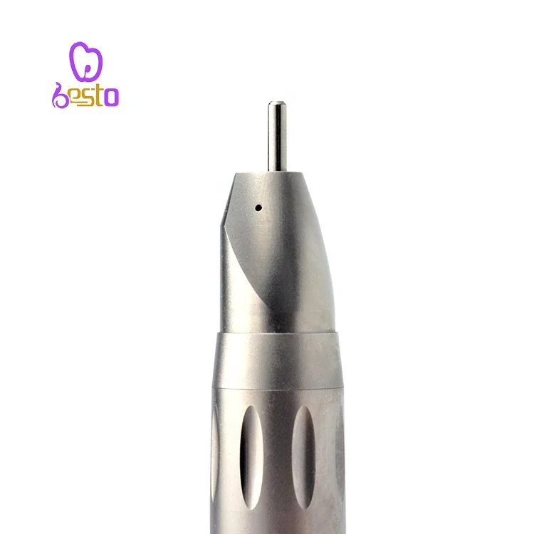 Den tal aço inoxidável Nosecone reto Handpiece, spray de água único interno, E-Type para Micromotor, 1:1