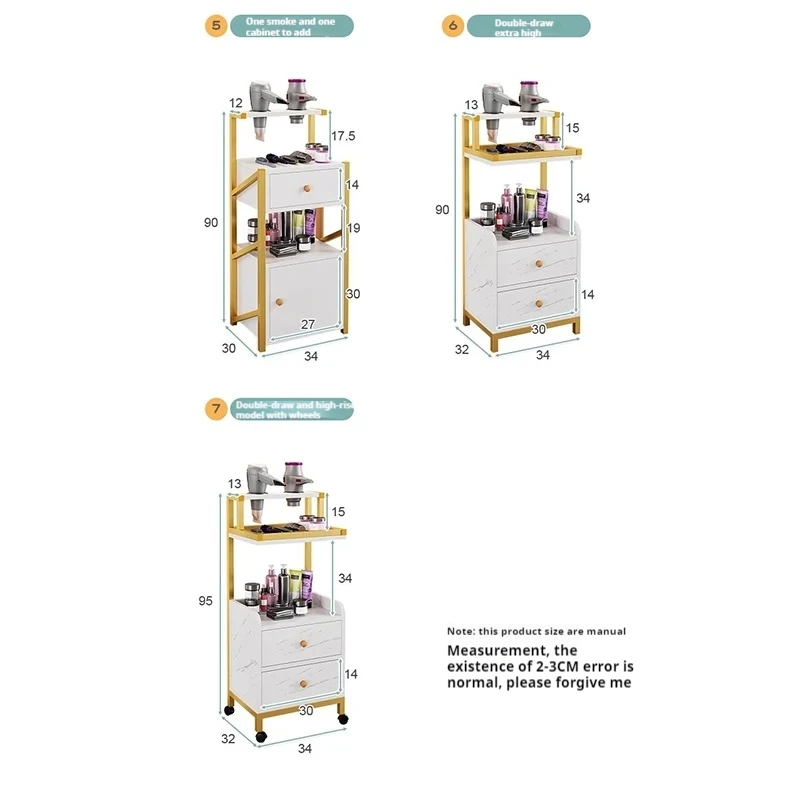 Hairdresser Beauty Salon Trolley Tool Barber Hair Spa Salon Trolley Nails Esthetician Wozek Narzedziowy Beauty Furniture WKST