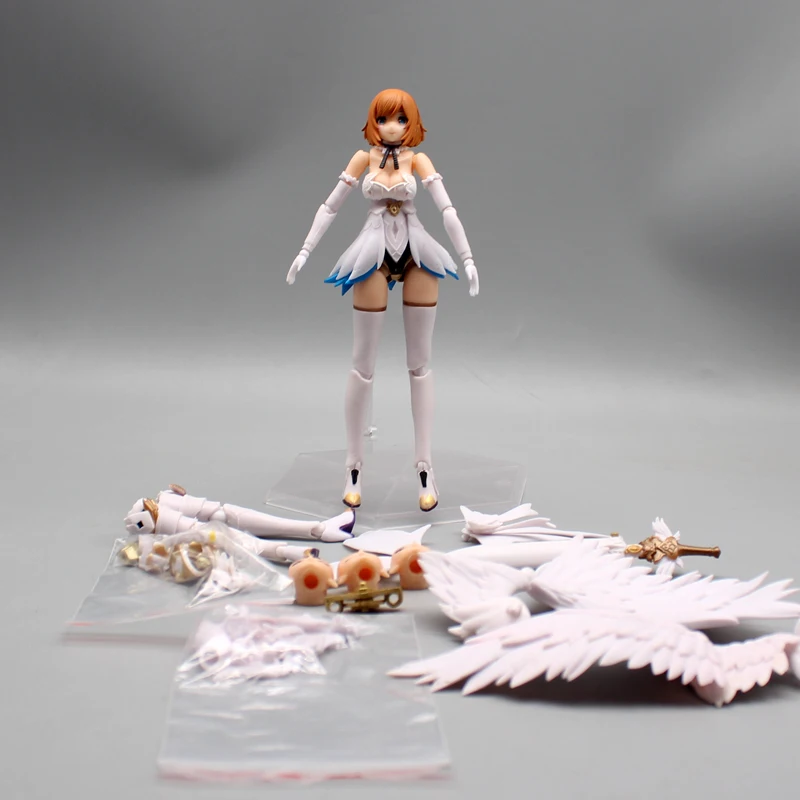 

Angel Mobile Suit Girl ARCA NADEA 17cm DIY Animation Figure change body , ARCANADEA Lumitiya Anime Model Ornaments Decoration