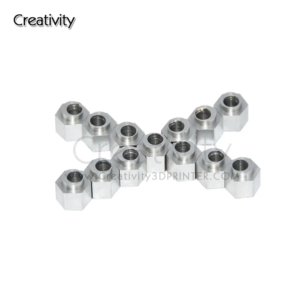 10/20/100PCS 3D printer Eccentric Spacer V Wheel Eccentric Column Isolation Screw Nut V Slot Stainless Steel Bore 5MM